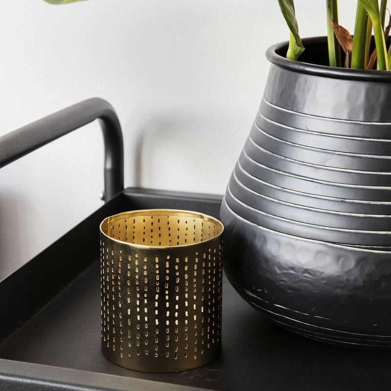 Wilma Tealight Holder, Brass Finish