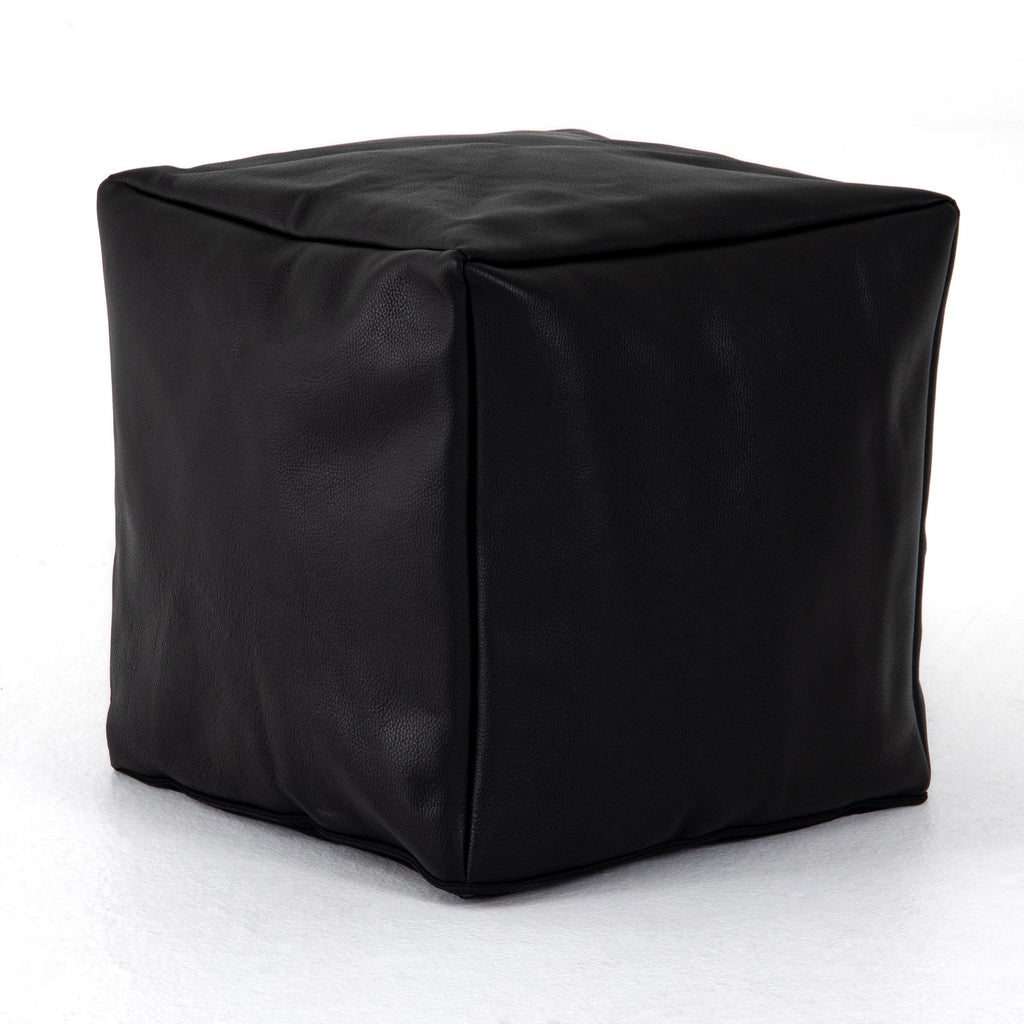 Sandro Leather Black Pouf