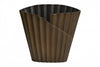 Nevis Pleated Metal Vase