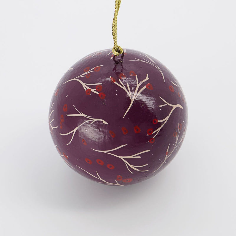 Mache Ornament, Red in Various Sizes