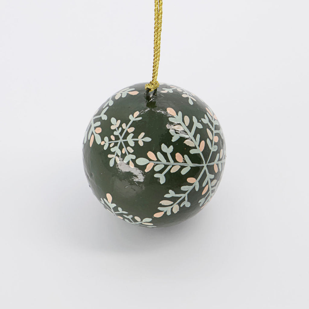 mache ornament green 4