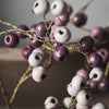 Bead Garland, Red/Purple