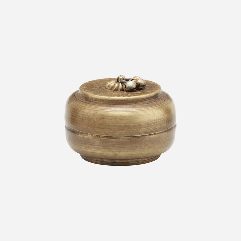 Linna Storage w. Lid, Brass in Various Sizes