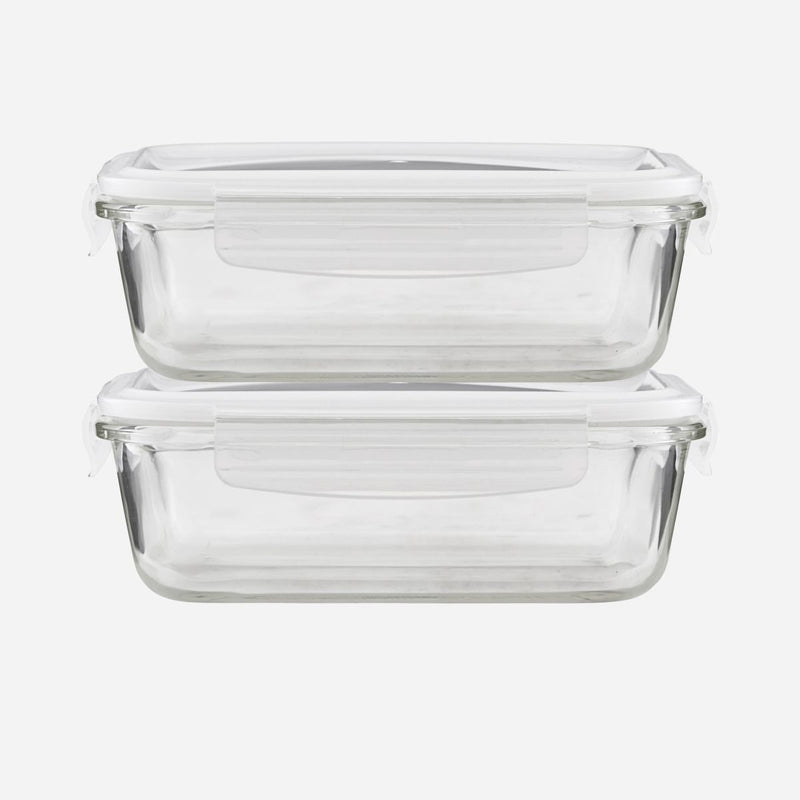 Square Storage w. Lid, Clear