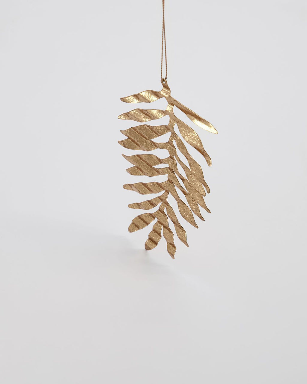 Tin Plate Leaf Ornament, Brass