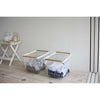 Tosca Wire Laundry Basket - White Steel - Medium by Yamazaki