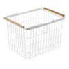 Tosca Wire Laundry Basket - White Steel, Medium