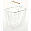 Tosca Wire Laundry Basket - White Steel - Large by Yamazaki