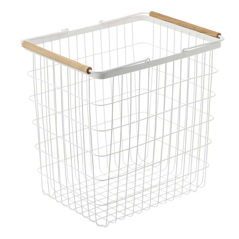 Tosca Wire Laundry Basket - White Steel, Large