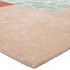 Segment Handmade Geometric Pink & Red Area Rug