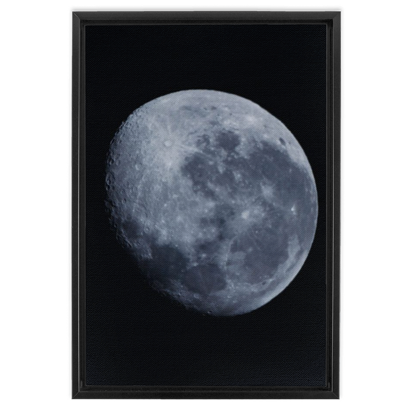 Bue Moon Framed Canvas