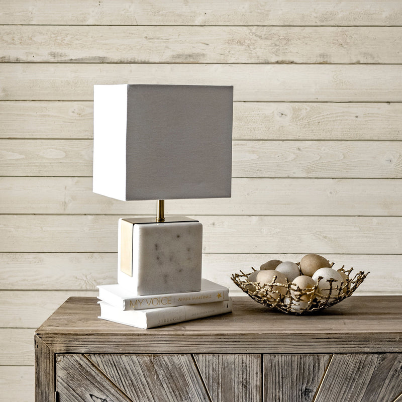 Newell 17" Marble Table Lamp