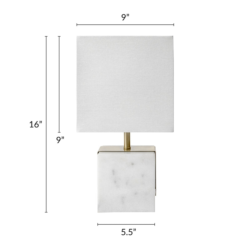 Newell 17" Marble Table Lamp