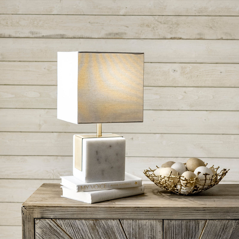 Newell 17" Marble Table Lamp