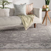 Kella Hand-Knotted Medallion Gray Area Rug