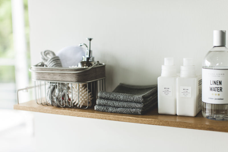 Tower Wall-Mounted Wood Shelf  in Various Colors by Yamazaki