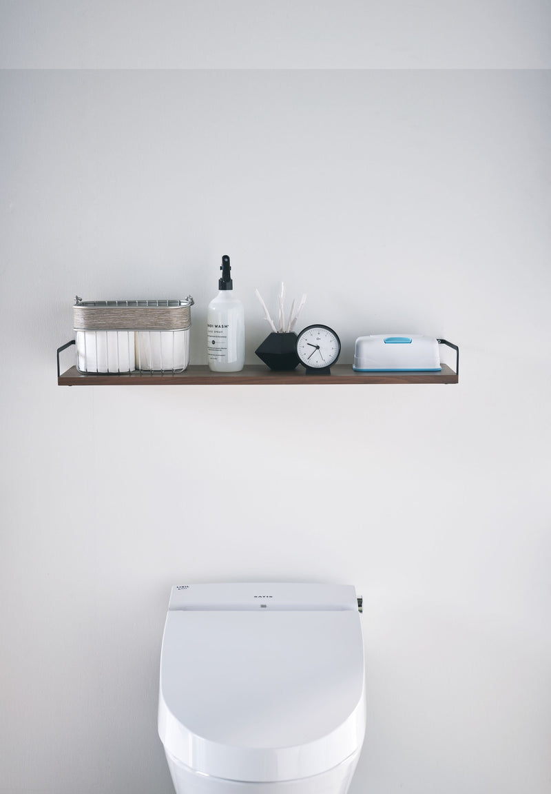 Tower Wall-Mounted Wood Shelf  in Various Colors by Yamazaki