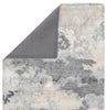 Glacier Handmade Abstract Gray & Dark Blue Area Rug