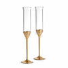 Love Knots Gold Toasting Flute, Pair by Vera Wang