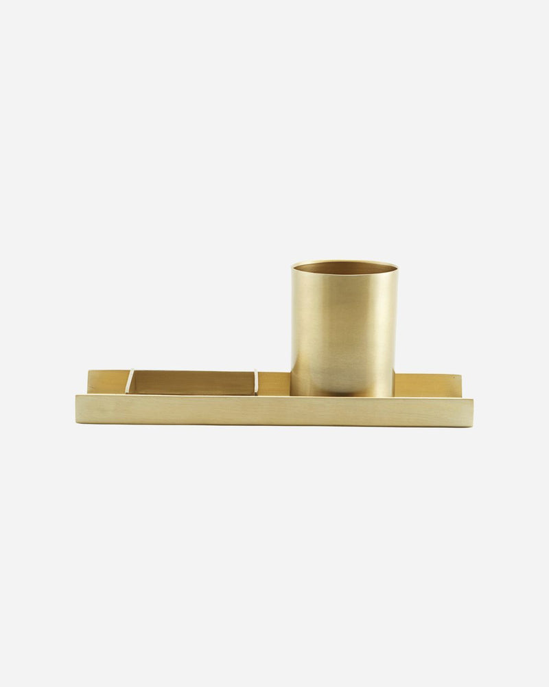 Stationary Organizer, Brass