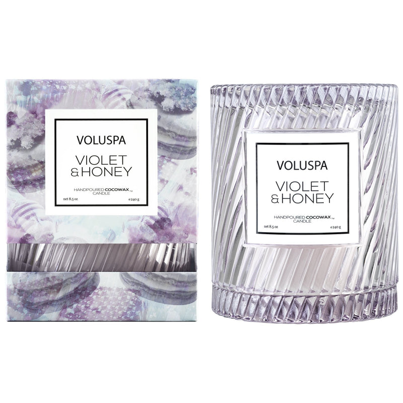 Icon Cloche Cover Candle in Violet & Honey design by Voluspa