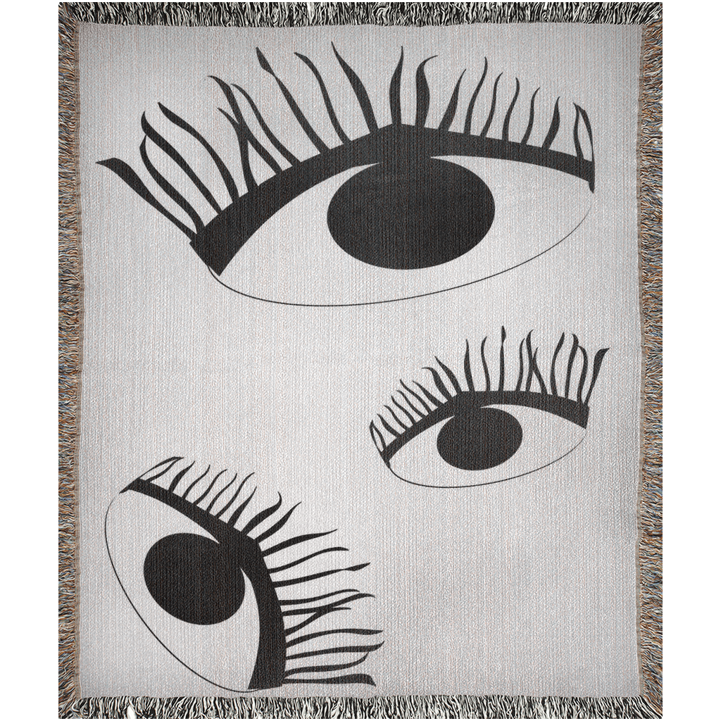 Third Eye Woven Throw Blankets