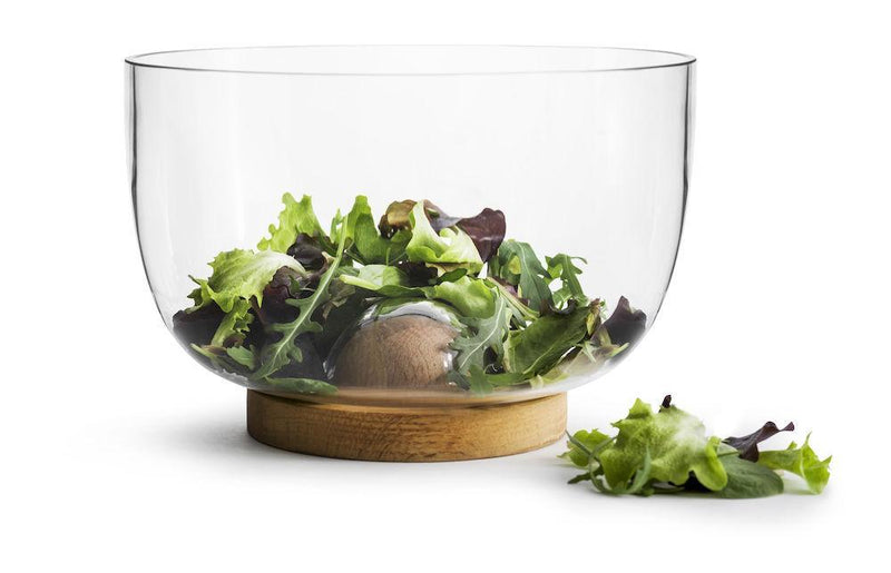 Nature Salad Bowl w/Oak Trivet