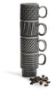 Coffee & More Espresso Cup in Grey, 4 pack