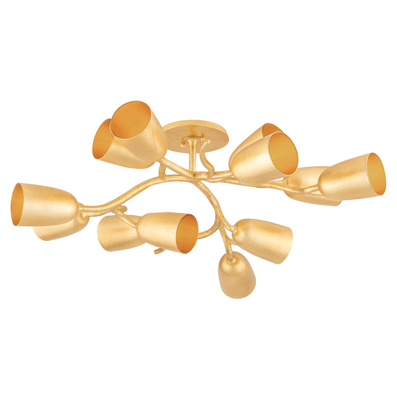 Vine 12 Light Semi Flush