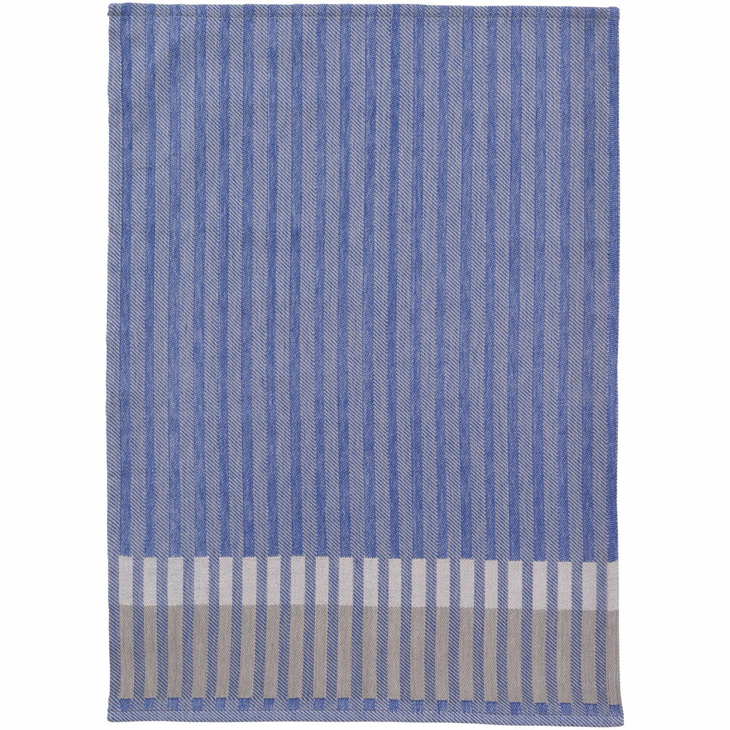 Grain Jacquard Tea Towel in Blue