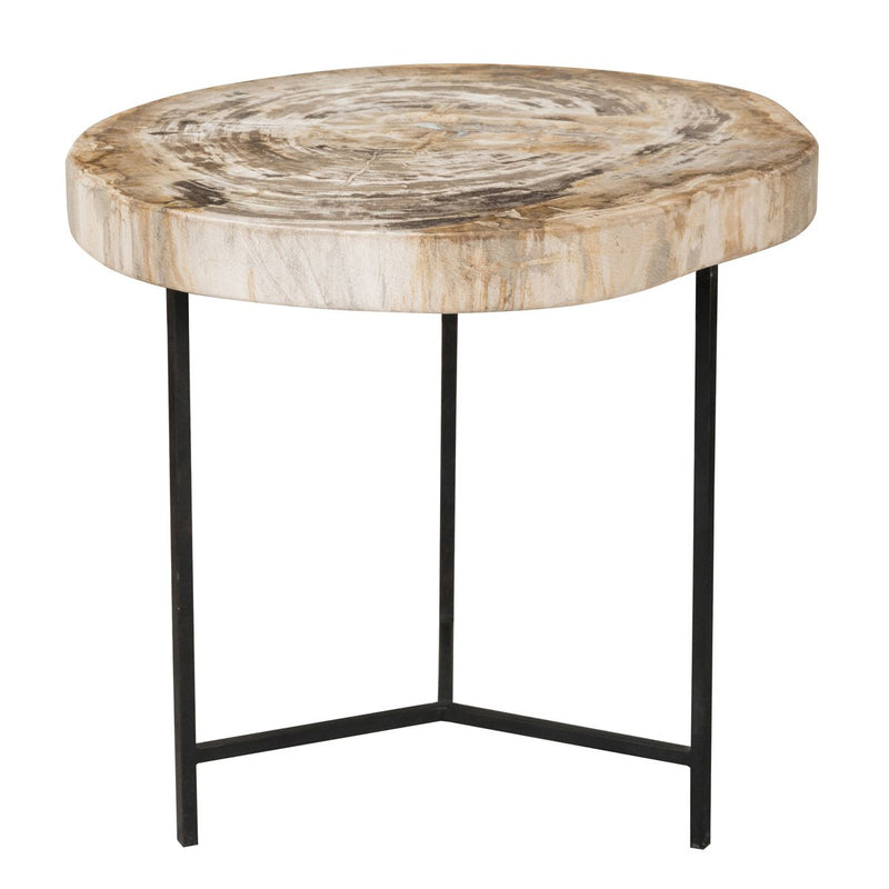 Riley Petrified Wood Accent Table Medium