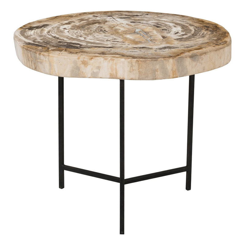 Riley Petrified Wood Accent Table Medium