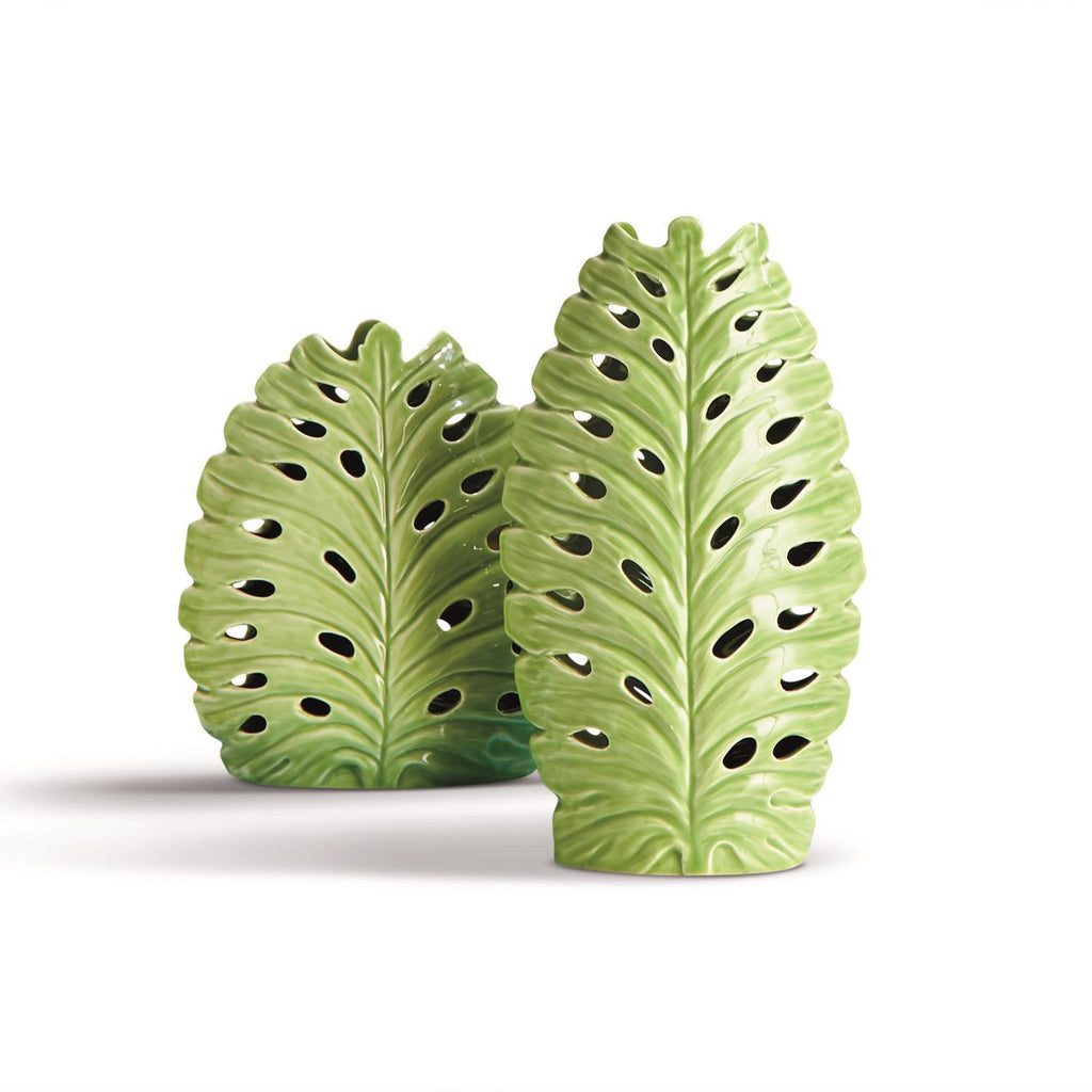 Monstera Lantern Decor, Set of 2