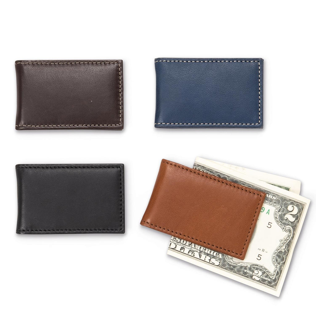 Leather Money Clip in Various Colors