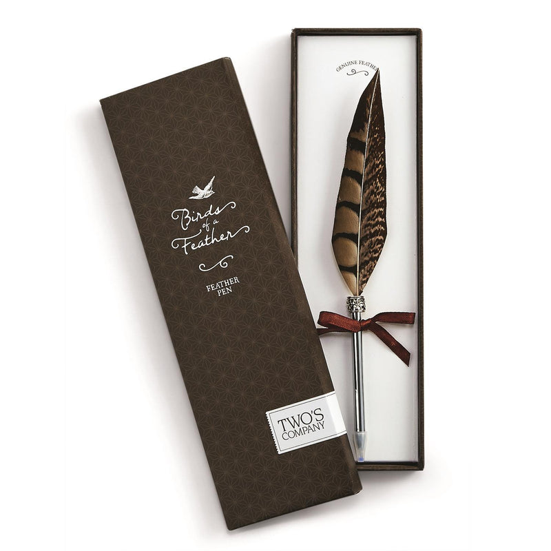 Vintage Feather Pen in Gift Box, in Various Designs