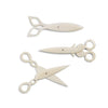 Hand-Carved Bone Scissors, Assorted Designs