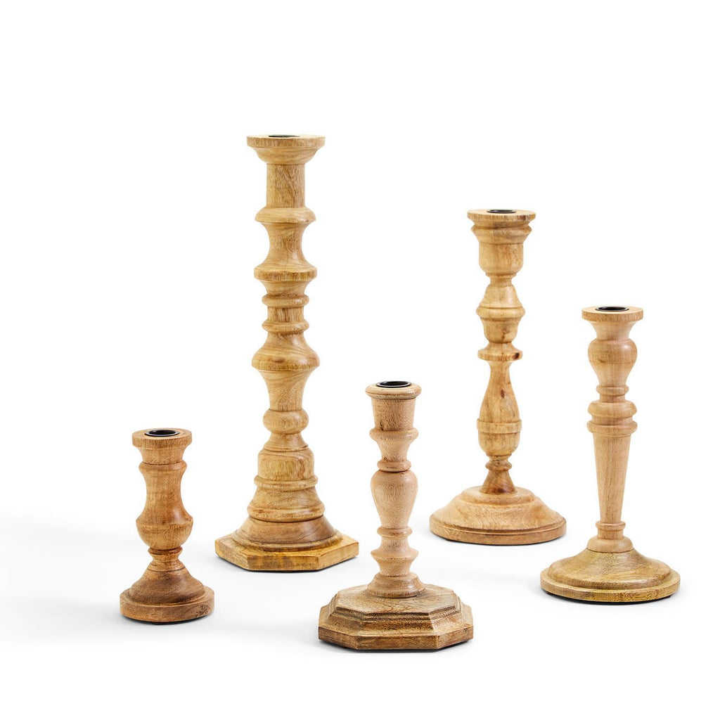 Hand-Crafted Candlesticks, Set of 5