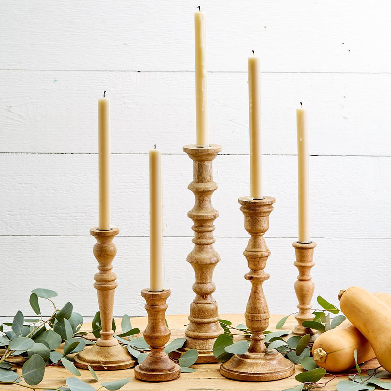 Hand-Crafted Candlesticks, Set of 5