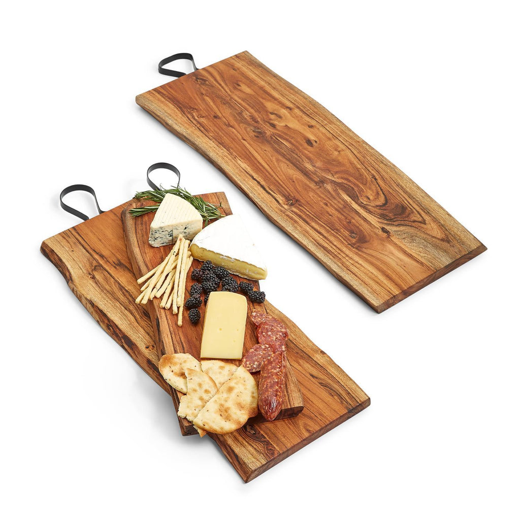 Serving Boards with Iron Handles, Set of 3