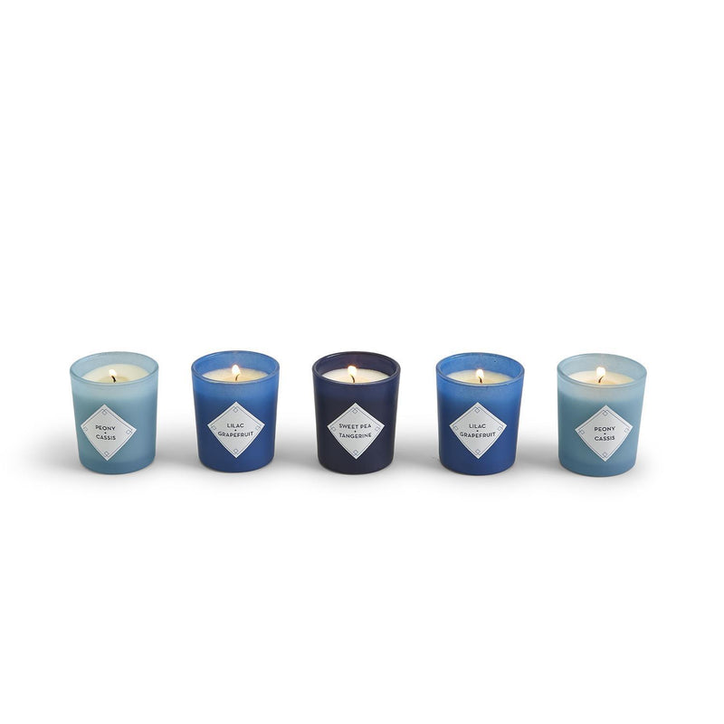 Blue Willow Set of 5 Scented Candles