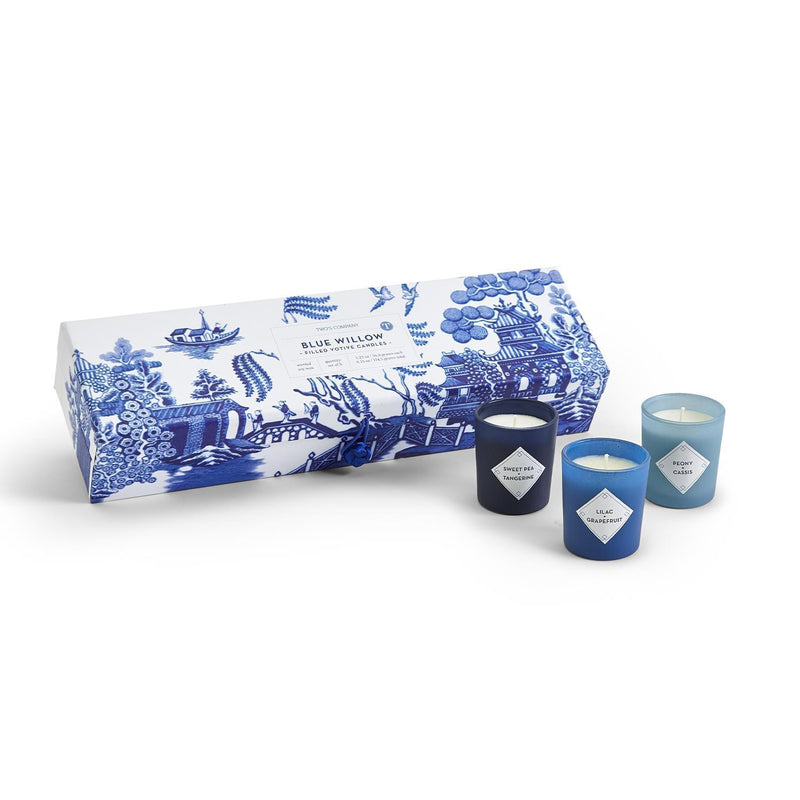 Blue Willow Set of 5 Scented Candles