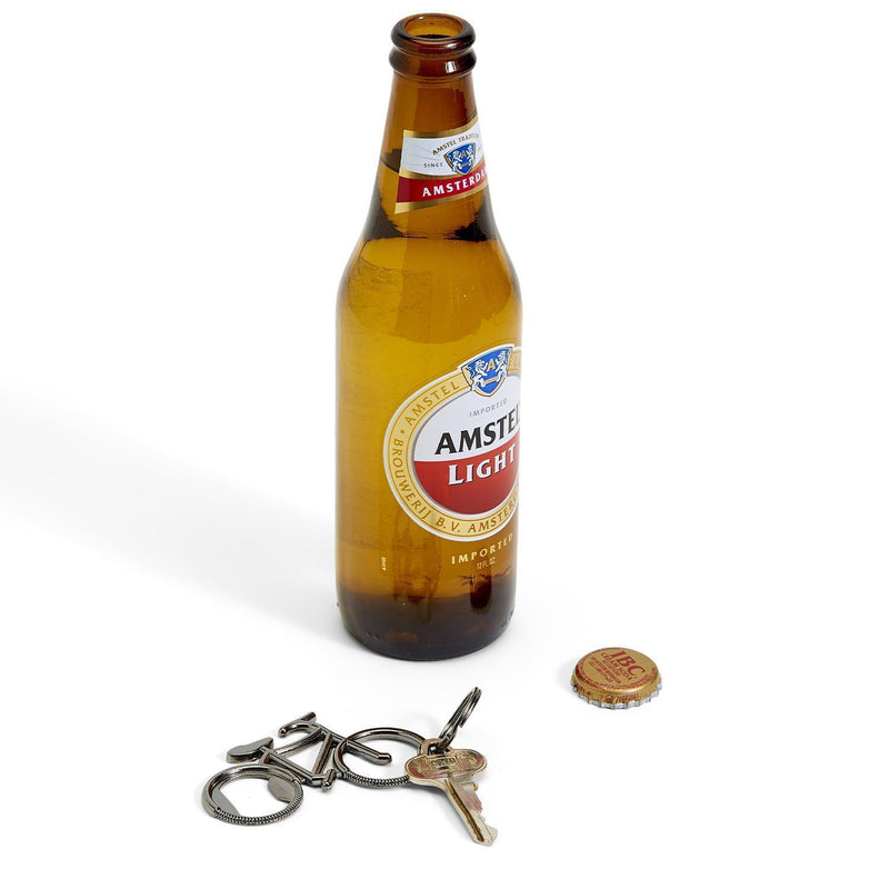 On Your Bike Bottle Opener with Ring Attachment