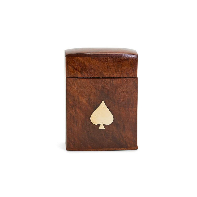 Turf Club Playing Card Set in Hand-Crafted Wooden Box