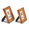 Faux Bois Profile Photo Frames, Set of 2