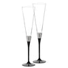 With Love Noir Toasting Flute, Pair by Vera Wang