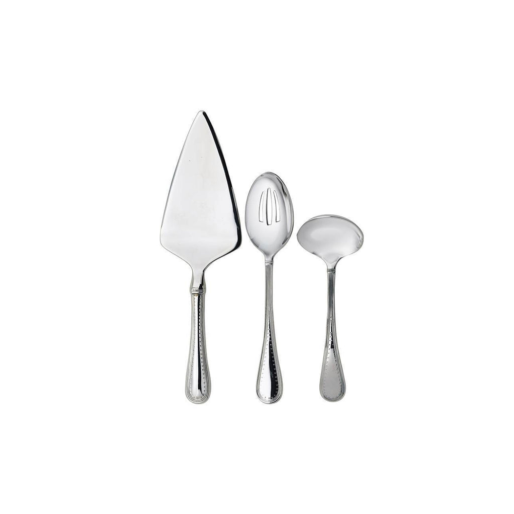 Grosgrain Stainless Steel 3-Piece Serving Set by Vera Wang