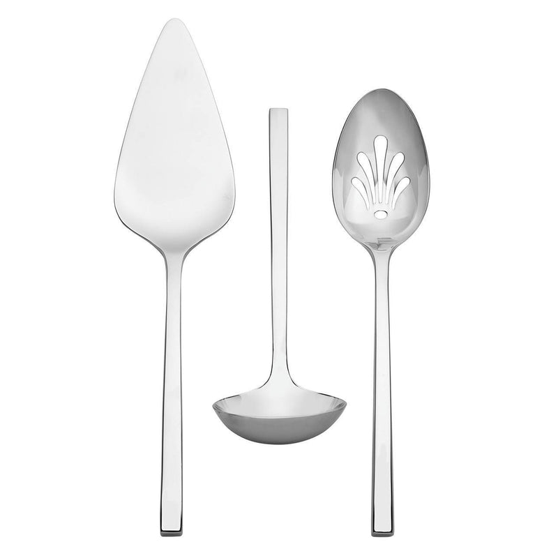 Polished Stainless Steel Steel 3-Piece Serving Set, by Vera Wang