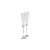 With Love Silver Toasting Flutes, Pair by Vera Wang