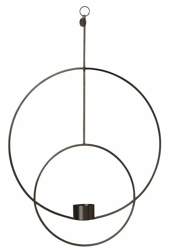 Circular Hanging Tealight Deco in Brass by Ferm Living