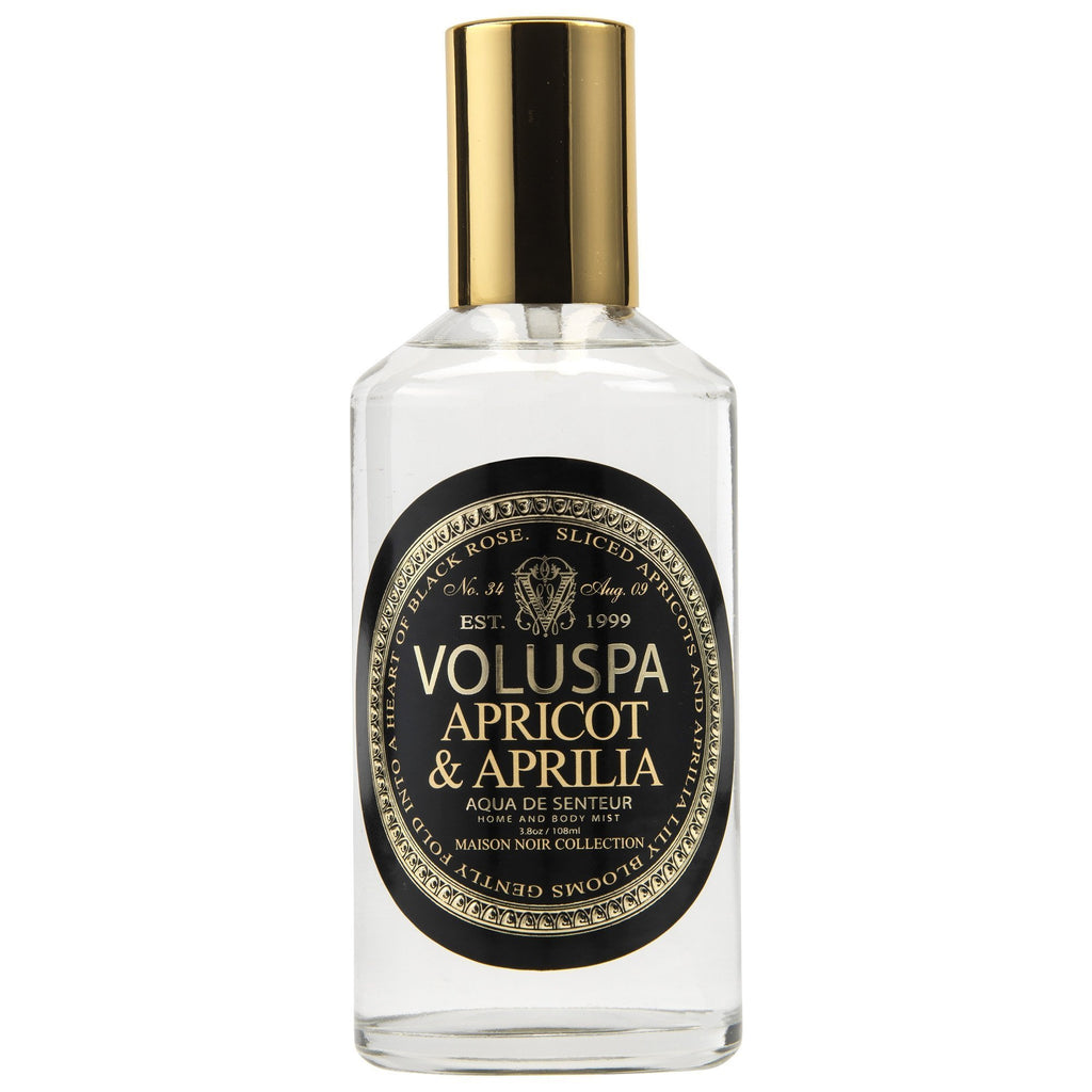 Aqua De Senteur Room & Body Spray in Apricot & Aprilia design by Voluspa